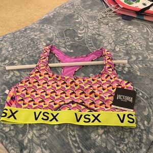 Victoria's Secret Multicolor Geometric Sports Bra